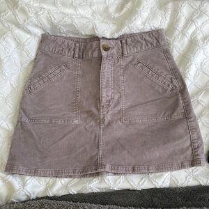 corduroy mini skirt